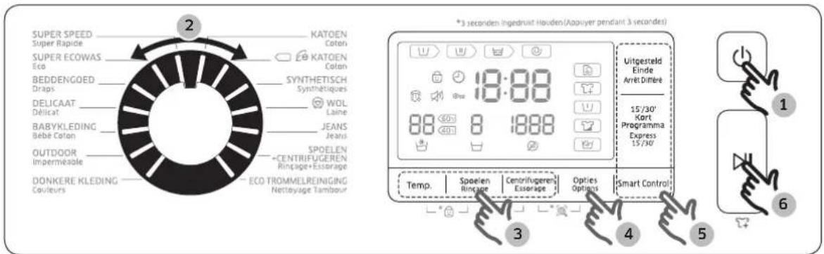 SAMSUNG AddWash WW80K6404QW - Mit wenigen einfachen Schritten zu sauberer Wäsche - 1