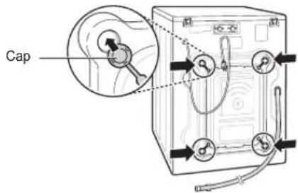 LG F1296NDAH - Unpacking and Removing Shipping Bolts - 3