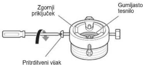LG F1296NDAH - Povezovanje vijačne cevi na pipo z navojem - 2