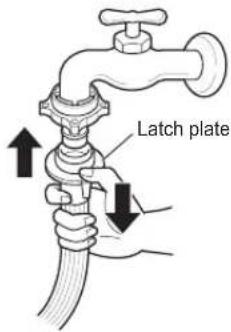 LG F1296NDAH - Connecting one touch type hose to tap without thread - 4