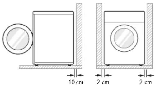 LG F1296NDAH - Requisiti del luogo di installazione - 1