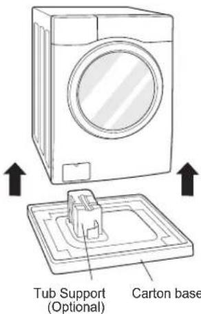 LG F1296NDAH - Unpacking and Removing Shipping Bolts - 1