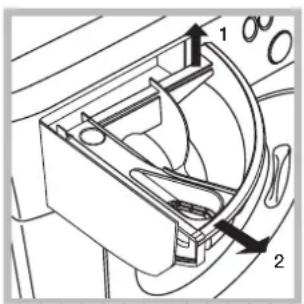 HOTPOINT-ARISTON FMF 923K EU.C - Limpiar el contentedor de detergentes - 1