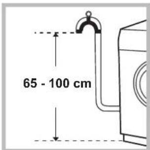 HOTPOINT-ARISTON FMF 923K EU.C - Conexión del tubo de desagüe - 1
