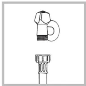 INDESIT IWD 81251 C ECO - Connecting the water inlet hose - 1