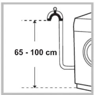 INDESIT IWD 71052 SL C ECO EU - Connecting the drain hose - 1