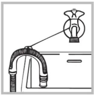 INDESIT XWC 81252 - Connecting the drain hose - 2