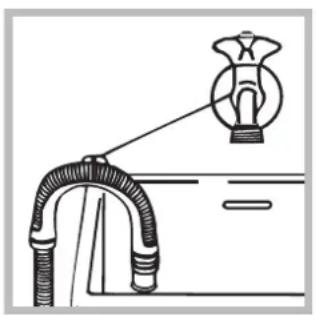 INDESIT XWC 81252 - Raccordement du tuyau de vidange - 2