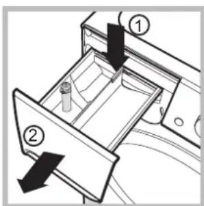 INDESIT XWC 81252 - Cleaning the detergent dispenser drawer - 1