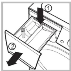 INDESIT XWC 71252 - Pulire il cassetto dei detersivi - 1