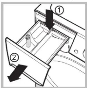 INDESIT XWC 71252 - Limpiar el cajón de detergentes - 1