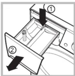 INDESIT XWC 71251 - Cleaning the detergent dispenser drawer - 1