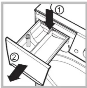 INDESIT XWC 71251 - Limpar a gaveta dos detergentes - 1