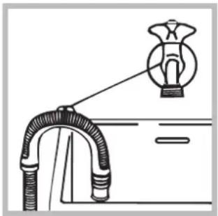INDESIT XWC 71251 - Ligação do tubo de descarga - 2