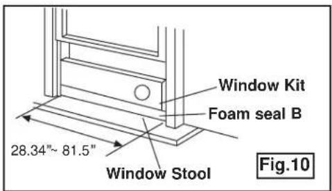 DANBY DPA085B1GB - INSTALLATION IN A DOUBLE- HUNG SASH WINDOW - 2
