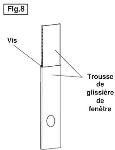 DANBY DPA085B1GB - INSTALLATION DE LA TROUSSE DE GLISSIÈRE POUR FENÊTRE - 4