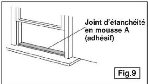 DANBY DPA085B1GB - INSTALLATION DANS UNE FENÊTRE À GUILLOTINE DOUBLE - 1