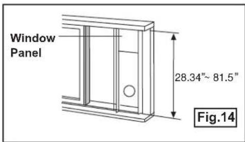 DANBY DPA085B1GB - INSTALLATION IN A SLIDING SASH WINDOW - 2