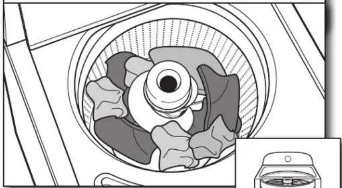 WHIRLPOOL 3LWTW4800YQ - Cargue las prendas en la lavadora - 1