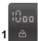 HOOVER WDXA42 365S - 1) KONTROLLEUCHTE TÜRVERRIEGELUNG - 1