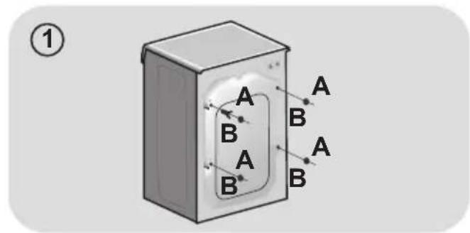 HOOVER WDXA42 365S - UPOZORNÉNÍ: Držte obalové materiały mimo dosah děti. - 1
