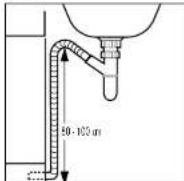 HAIER HW70B1426S - Drain hose to sink - 1