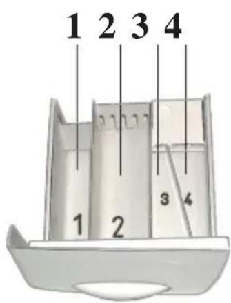 BOMANN WAA 936 SE - - Detergent drawer. Distribution of the washing products. - 1