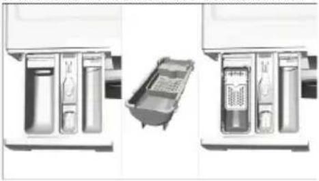 BEKO WMB 91242 LSC - Se l'elettrodomestico contiene un contenitore per detersivo liquido: - 1