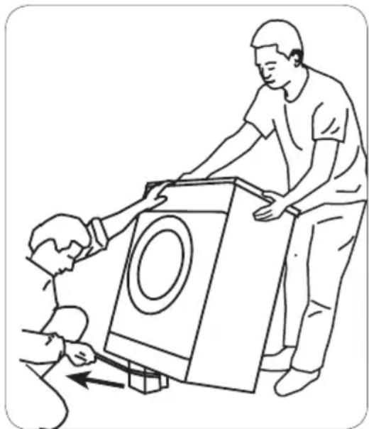 BEKO WMB 91242 LSC - Retrait des renforts de conditionnement - 1