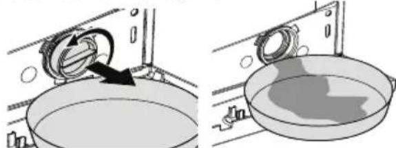 BEKO WMB 91242 LSC - Eliminazione eventuale acqua residua e pulizia del filtro della pompa - 5