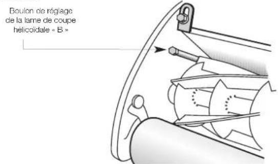 MASPORT 660 RRR - REGLAGES DE LA LAME DE COUPE HELICOIDALE - 1
