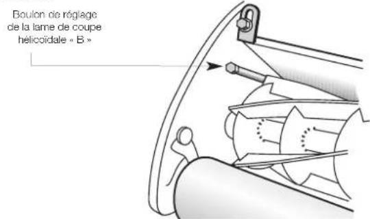 MASPORT 500 Golf - REGLAGES DE LA LAME DE COUPE HELICOIDALE - 1