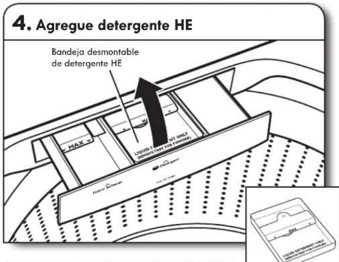 KENMORE 110.27132 - como usar los depósitos para productos de lavandería - 1