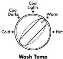 KENMORE 110.22352 - Sélectionner WASH TEMP (température de lavage) - 1