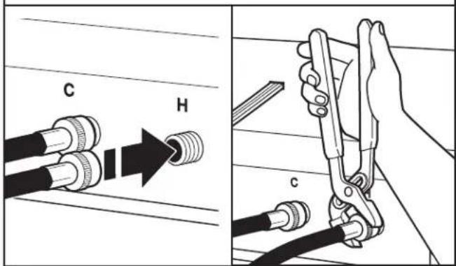 KENMORE 110.44422 - Connect inlet hoses to washer - 1