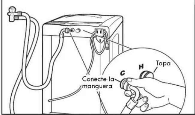 KENMORE 110.44422 - Conecte la manguera de llenado - 1