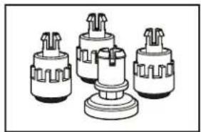 KENMORE 110.44422 - Parts needed (not provided with washer): - 4