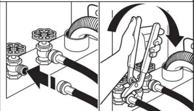 KENMORE 110.44422 - Connect inlet hoses to water faucets - 1