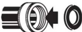 KENMORE 110.44422 - Insert new flat washers into inlet hoses - 1
