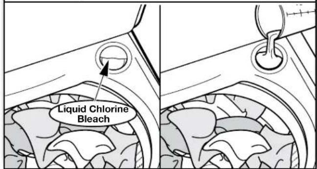 KENMORE 110.31633 - Add liquid chlorine bleach or Oxi to dispenser - 1