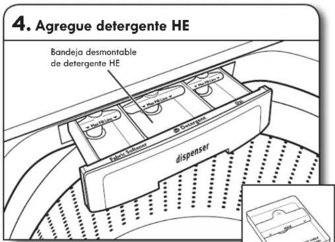 KENMORE 110.29132 - como usar los depósitos para productos de lavandería - 1