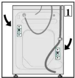 DANBY DWM5500W - Removing the Transport Brackets - 1