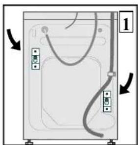 DANBY DWM5500W - Dépose des protections de transport - 1