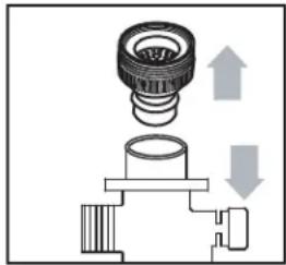 DANBY DWM045WDB - Raccordement de l'assemblage à connexion rapide à l'alimentation en eau - 1