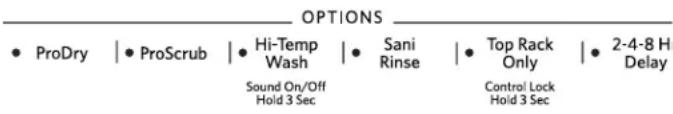KITCHENAID KDTE104ESS - Select Options - 1