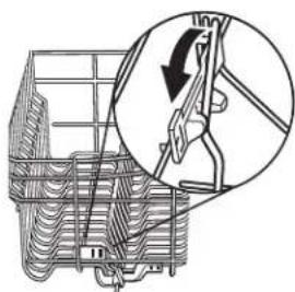 KITCHENAID KDTE104ESS - Pour ajuster les tiges pliables: - 1
