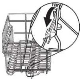 KITCHENAID KDTE104ESS - To adjust the fold-down tines: - 1