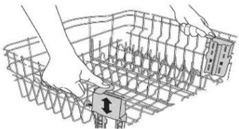 KITCHENAID KDTE104ESS - Panier supérieur de luxe réglable à 2 positions - 1