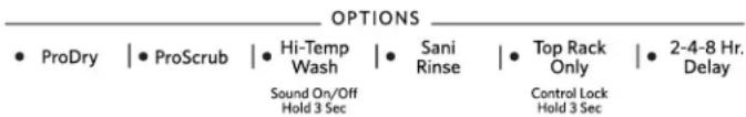 KITCHENAID KDTE104ESS - Seleccione las opciones - 1