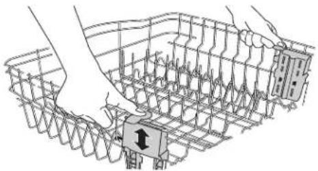 KITCHENAID KDTE104ESS - Canasta superior regulable de calidad superior de 2 posiciones - 1